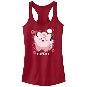 Juniors' Pokemon Clefairy Flower Dance Racerback Tank Top