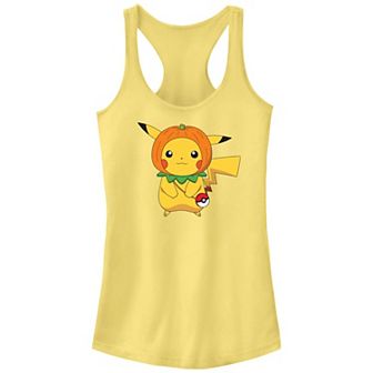 Juniors' Pokemon Pikachu Pumpkin Hat Racerback Tank Top