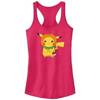Juniors' Pokemon Pikachu Pumpkin Hat Racerback Tank Top
