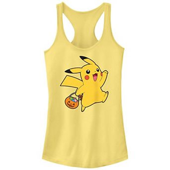 Juniors' Pokemon Pikachu Trick Or Treating Racerback Tank Top