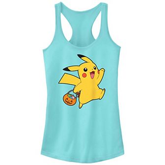 Juniors' Pokemon Pikachu Trick Or Treating Racerback Tank Top