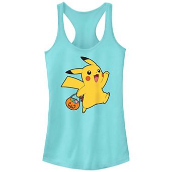 Juniors' Pokemon Pikachu Trick Or Treating Racerback Tank Top