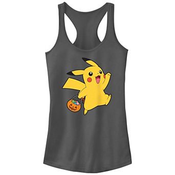 Juniors' Pokemon Pikachu Trick Or Treating Racerback Tank Top