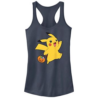 Juniors' Pokemon Pikachu Trick Or Treating Racerback Tank Top