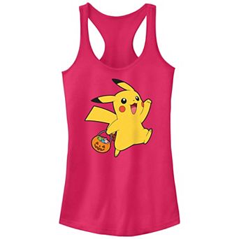Juniors' Pokemon Pikachu Trick Or Treating Racerback Tank Top