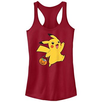 Juniors' Pokemon Pikachu Trick Or Treating Racerback Tank Top