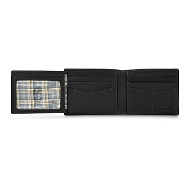 Men's Eddie Bauer EB Signature Leather Flip ID Bifold Wallet
