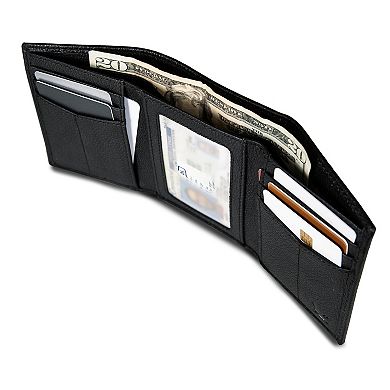 Men's Eddie Bauer EB Signature Leather Trifold Wallet