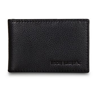 Men's Eddie Bauer EB Signature Leather Bifold Wallet with Clip