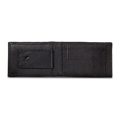 Men's Eddie Bauer EB Signature Leather Bifold Wallet with Clip