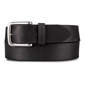 Men's Eddie Bauer Bridle Leather Belt with Nickel Finish