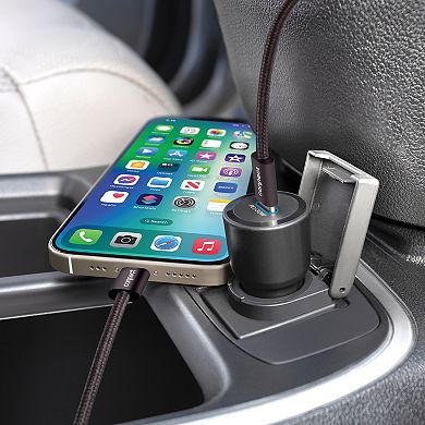 Connect Fast Charging USB Port Car Phone Charger Kit