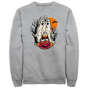 Disney 100 Donald Duck Scared Of Ghosts Men's Graphic Fleece