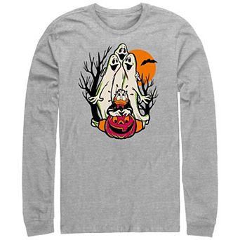 Disney 100 Donald Duck Scared Of Ghosts Men's Graphic Tee
