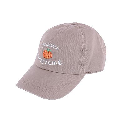 David & Young Women's Pumpkin Everything Stone Washed Baseball Cap