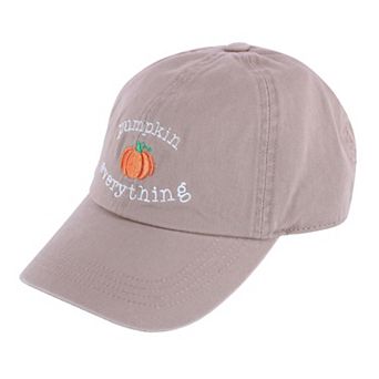 David & Young Women's Pumpkin Everything Stone Washed Baseball Cap