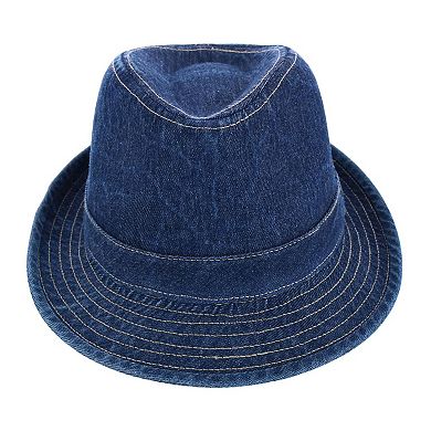 Epoch Hats Company Men's Cotton Denim Fedora Hat