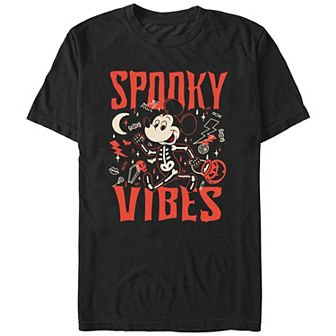 Disney's Mickey Mouse Spooky Vibes Men's Graphic Tee