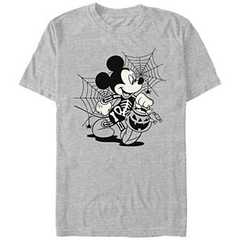 Disney's Mickey Mouse Skeleton Costume Trick Or Treating Men's Graphic Tee