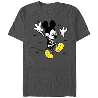 Disney's Mickey Mouse Happy Skeleton Costume Men's Graphic Tee