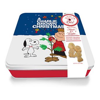 Original Gourmet Peanuts Snoopy Music & Light Cookie Tin