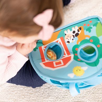 Melissa & Doug Rollables Take-Along Tote with Giraffe Infant and Toddler Toy