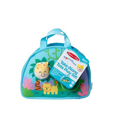 Melissa & Doug Rollables Take-Along Tote with Giraffe Infant and Toddler Toy