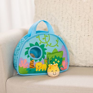 Melissa & Doug Rollables Take-Along Tote with Giraffe Infant and Toddler Toy
