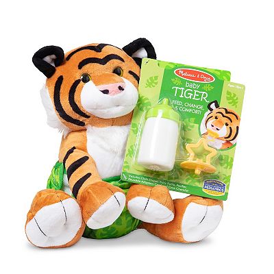 Melissa Doug 11 Inch Baby Tiger Plush Stuffed Animal