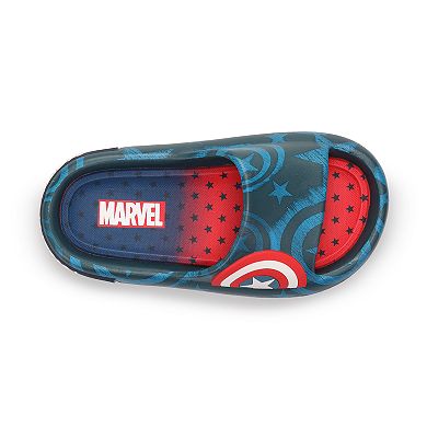 Marvel Captain America Boys' Comfort Slides