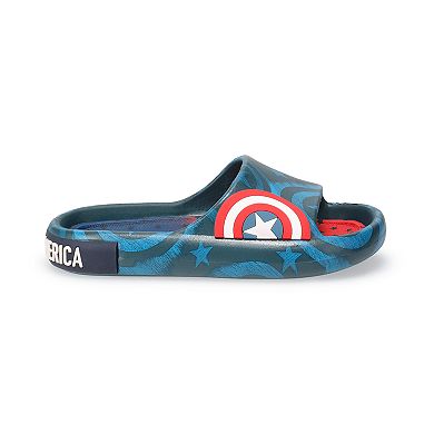 Marvel Captain America Boys' Comfort Slides