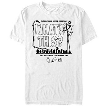 Disney's The Nightmare Before Christmas Jack What's This? Men's Graphic Tee
