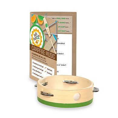 Melissa & Doug Let's Explore Camp Music 10-Piece Wooden and Metal Instruments Play Set