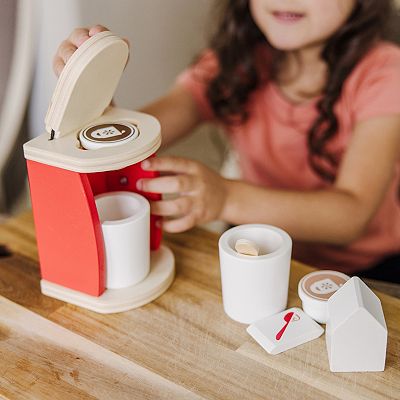 Melissa and doug coffee maker set online