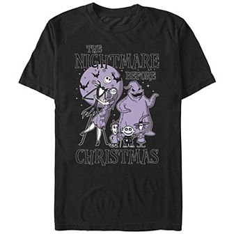 Disney's The Nightmare Before Christmas Moonlight Horror Men's Graphic Tee