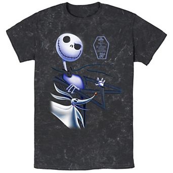 Disney's The Nightmare Before Christmas 30th Mineral Wash Men's Graphic Tee