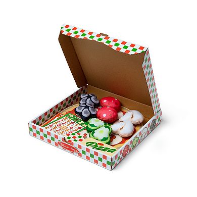 Melissa & Doug Wooden Double-Sided Pizza Topping Toss Games