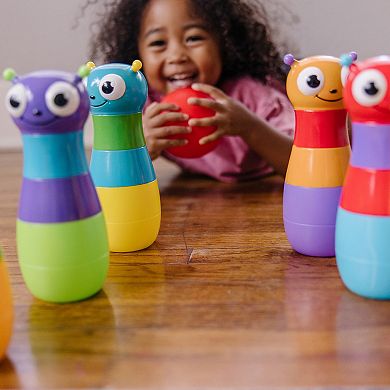 Melissa & Doug Cute As A Bug Bowling Set - 8-Piece Kids Indoor/Outdoor Game With Bug Pins