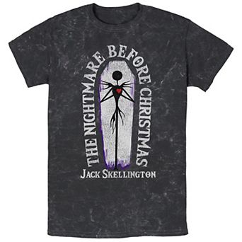Disney's The Nightmare Before Christmas Jack Skellington Mineral Wash Men's Graphic Tee