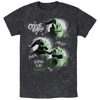 Disney's The Nightmare Before Christmas Oogie Boogie Scaring Mineral Wash Men's Graphic Tee