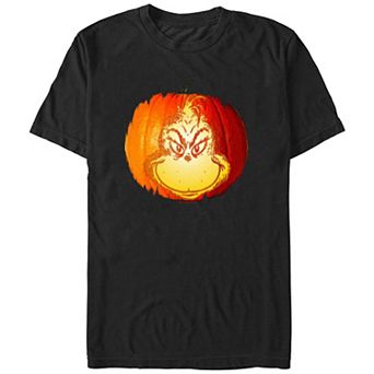 Men's Dr. Seuss Grinch Jack O Lantern Graphic Tee