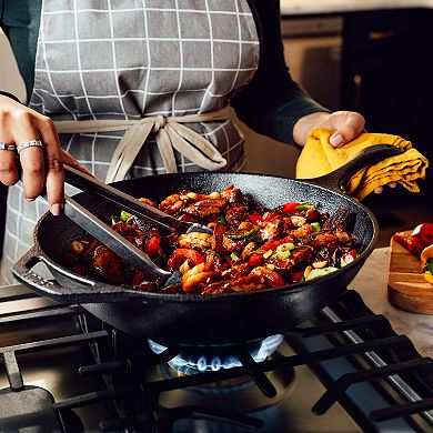 Lodge Chef Collection 12.5 Inch Cast Iron Wok