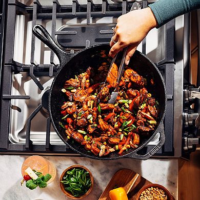 Lodge Chef Collection 12.5 Inch Cast Iron Wok