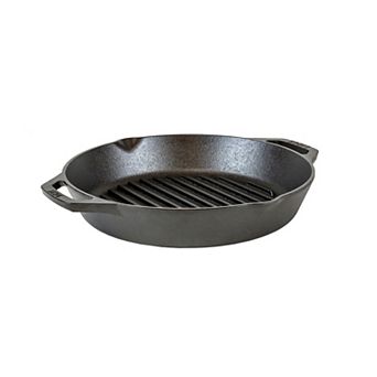Lodge 12 in Dual Handle Cast Iron Grill Pan