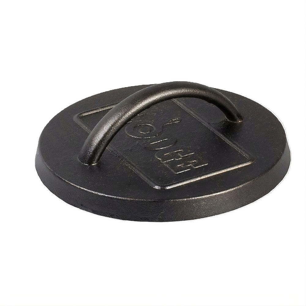 Lodge 6.25-in. Pre-Seasoned Cast Iron Burger Press