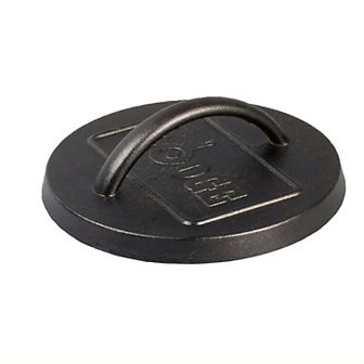 Lodge 6.25 in Pre-Seasoned Cast Iron Burger Press