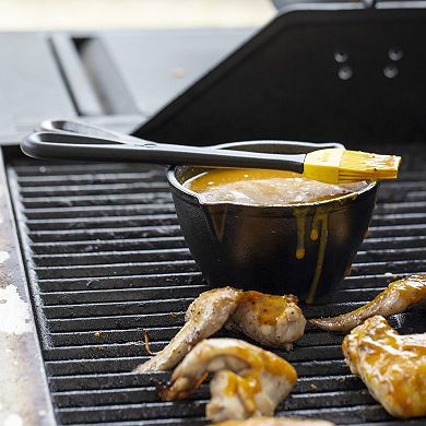 Lodge Cast Iron Melting Pot and Silicone Brush
