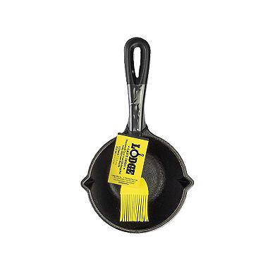 Lodge Cast Iron Melting Pot and Silicone Brush