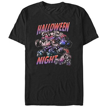 Men's Transformers Evergreen Halloween Night Graphic Tee