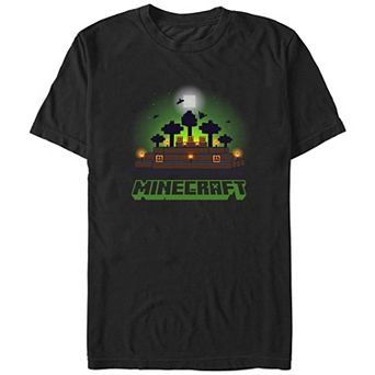 Men's Minecraft Pumpkin Night Graphic Tee